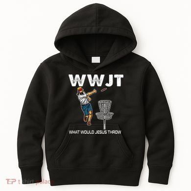 What Would Jesus Throw Golf Disc Kids Hoodie