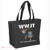 What Would Jesus Throw Golf Disc Tote Bag thumb 2