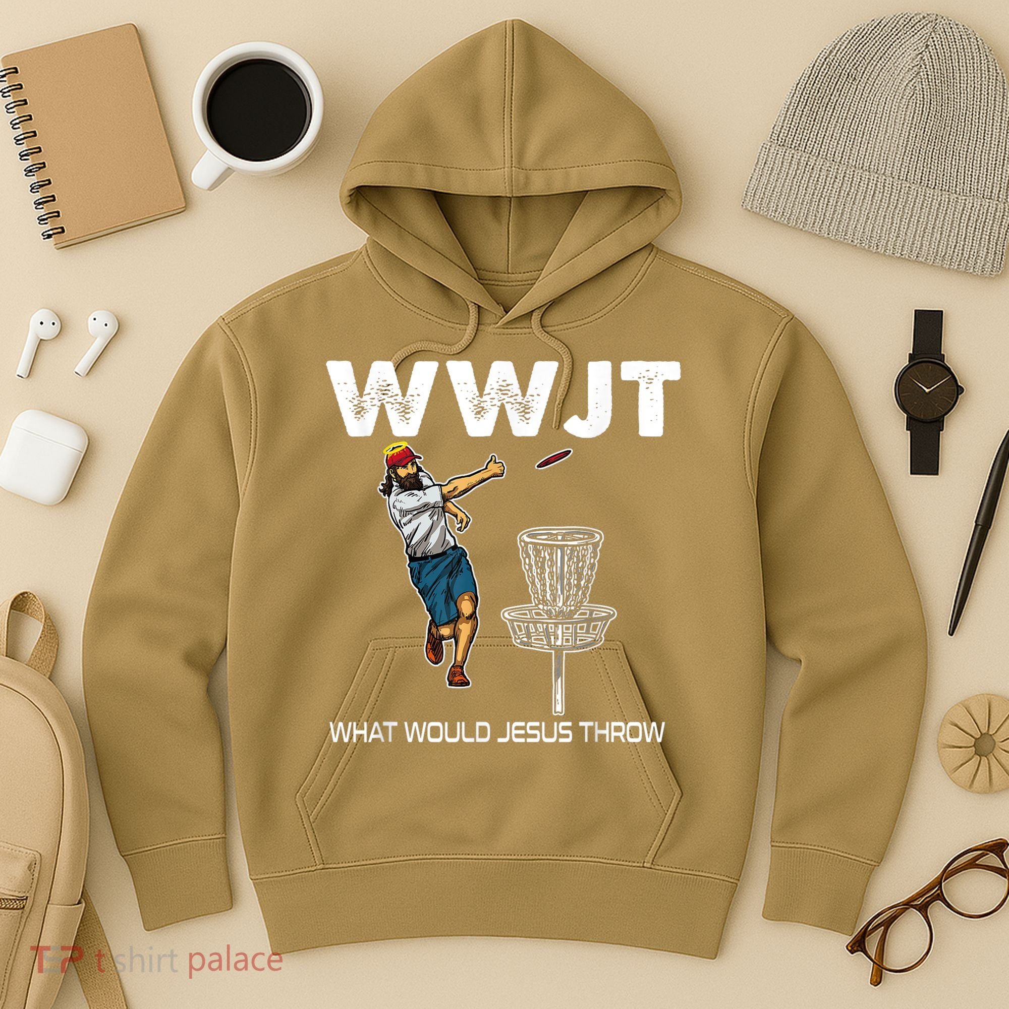 What Would Jesus Throw Golf Disc Hoodie