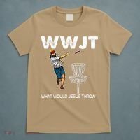 What Would Jesus Throw Golf Disc T-Shirt thumb 5