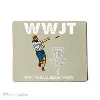 What Would Jesus Throw Golf Disc Mousepad thumb 0