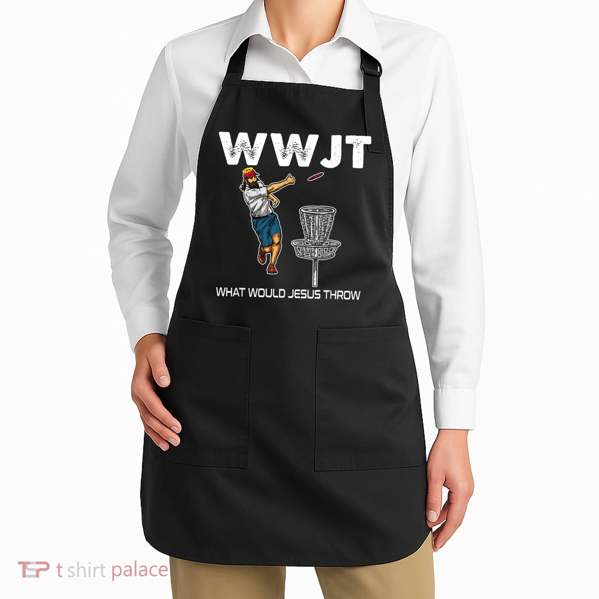 What Would Jesus Throw Golf Disc Apron