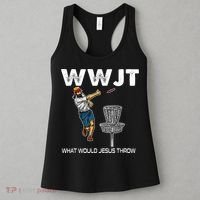 What Would Jesus Throw Golf Disc Women's Tank Top thumb 3
