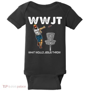 What Would Jesus Throw Golf Disc Baby Bodysuit