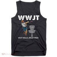 What Would Jesus Throw Golf Disc Tank Top thumb 0