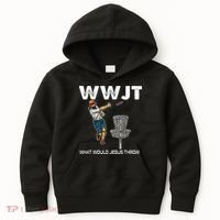 What Would Jesus Throw Golf Disc Kids Hoodie thumb 0