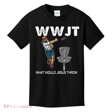 What Would Jesus Throw Golf Disc Kids T-Shirt