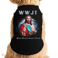 What Would Jesus Throw Funny Disc Golf & Women Doggie Tank thumb 0