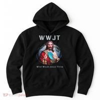 What Would Jesus Throw Funny Disc Golf & Women Hoodie thumb 0