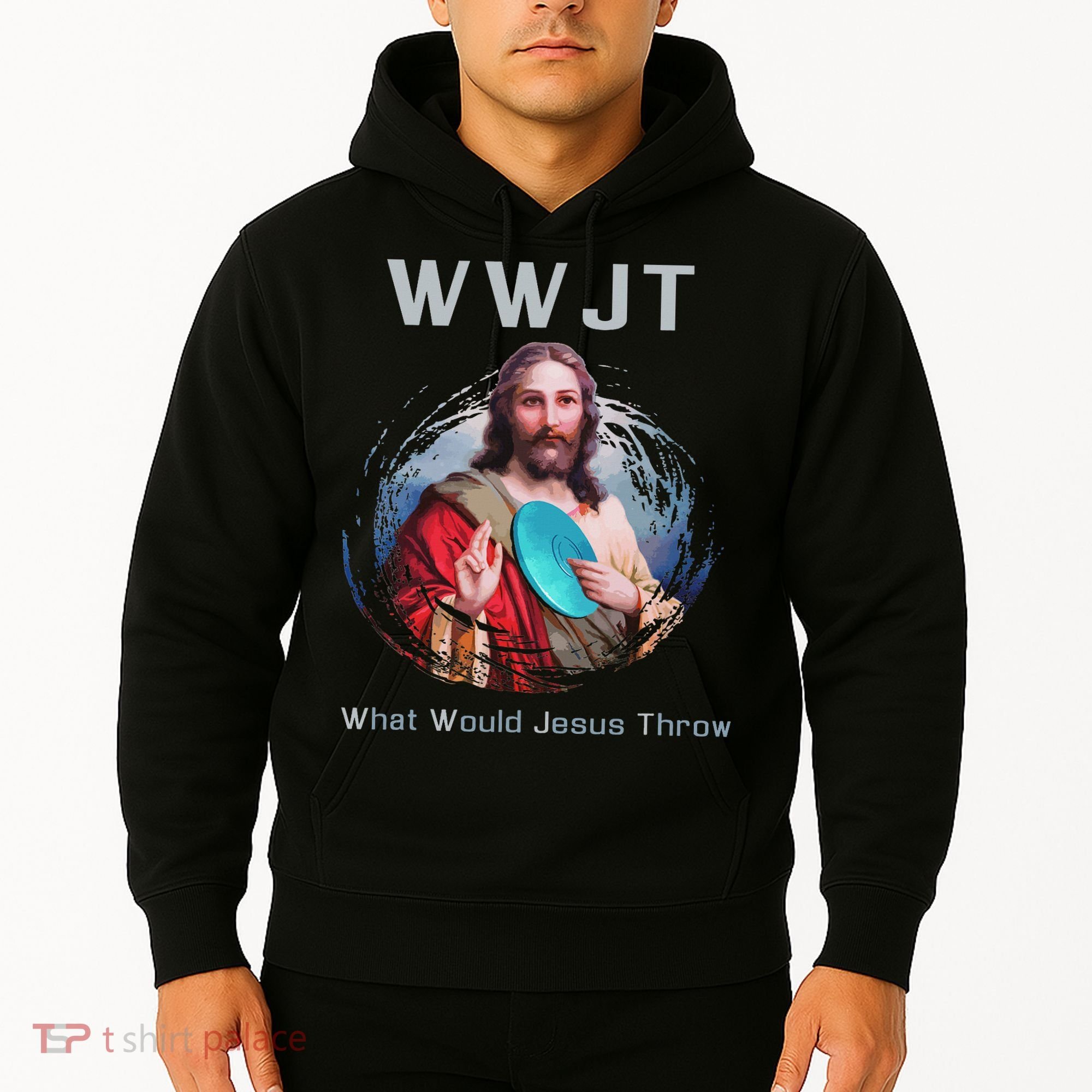 What Would Jesus Throw Funny Disc Golf & Women Hoodie