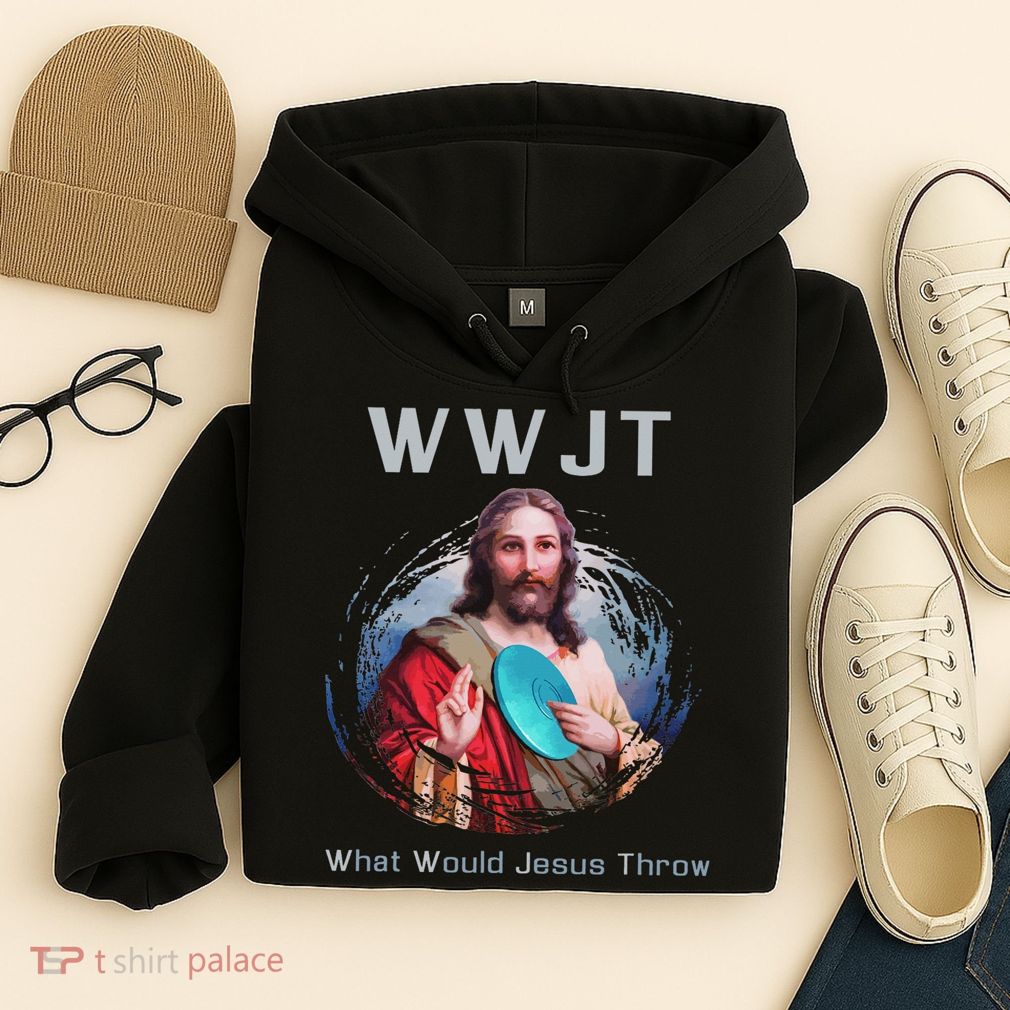 What Would Jesus Throw Funny Disc Golf & Women Hoodie