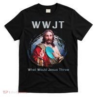 What Would Jesus Throw Funny Disc Golf & Women T-Shirt thumb 0