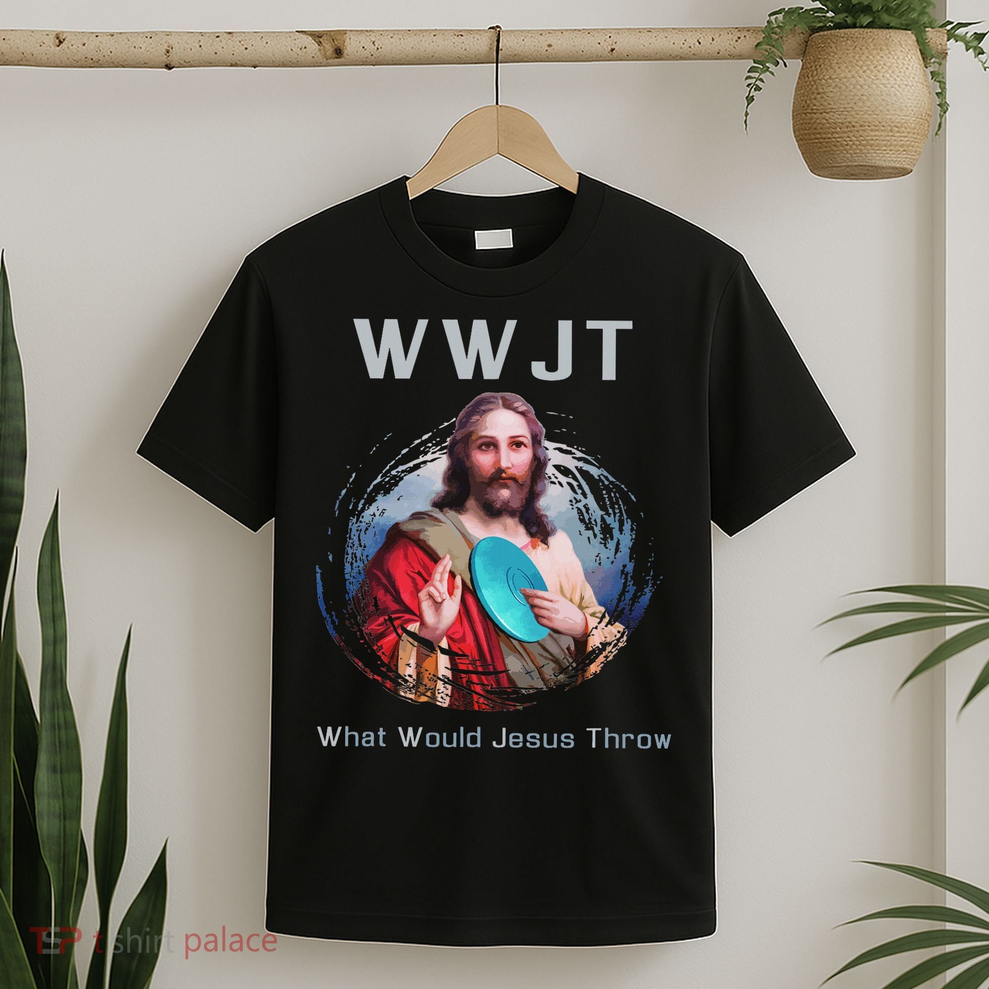 What Would Jesus Throw Funny Disc Golf & Women T-Shirt