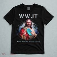 What Would Jesus Throw Funny Disc Golf & Women T-Shirt thumb 5