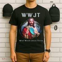 What Would Jesus Throw Funny Disc Golf & Women T-Shirt thumb 6