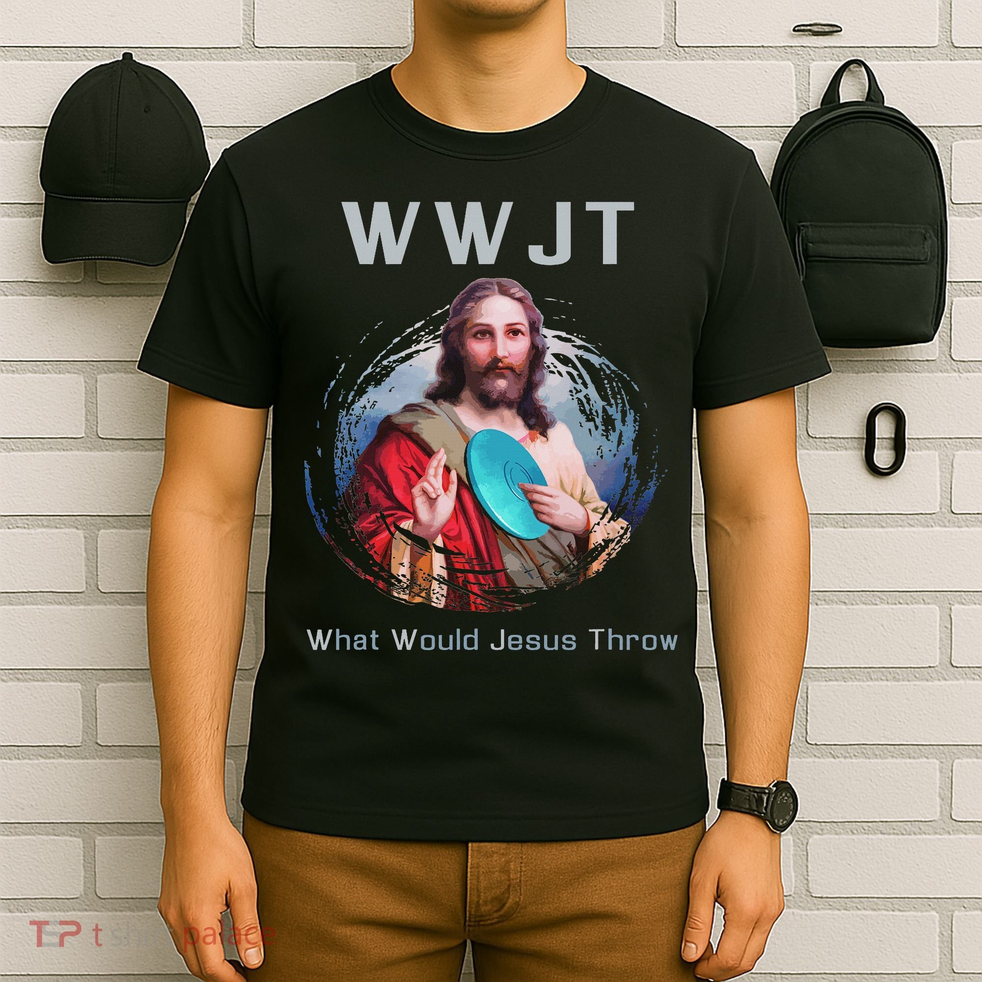 What Would Jesus Throw Funny Disc Golf & Women T-Shirt