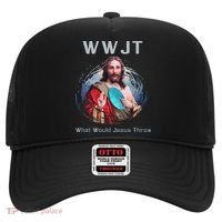 What Would Jesus Throw Funny Disc Golf & Women Hat thumb 0