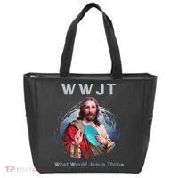 What Would Jesus Throw Funny Disc Golf & Women Tote Bag thumb 0