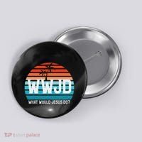 What Would Jesus Do He Would Love First! Wwjd Hwlf Button thumb 0