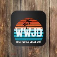 What Would Jesus Do He Would Love First! Wwjd Hwlf Coaster thumb 0