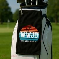 What Would Jesus Do He Would Love First! Wwjd Hwlf Golf Towel thumb 2