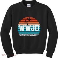 What Would Jesus Do He Would Love First! Wwjd Hwlf Kids Sweatshirt thumb 0