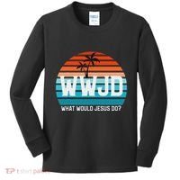 What Would Jesus Do He Would Love First! Wwjd Hwlf Kids Long Sleeve Shirt thumb 0