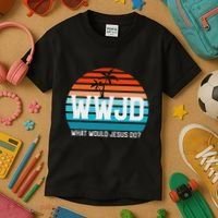 What Would Jesus Do He Would Love First! Wwjd Hwlf Kids T-Shirt thumb 3