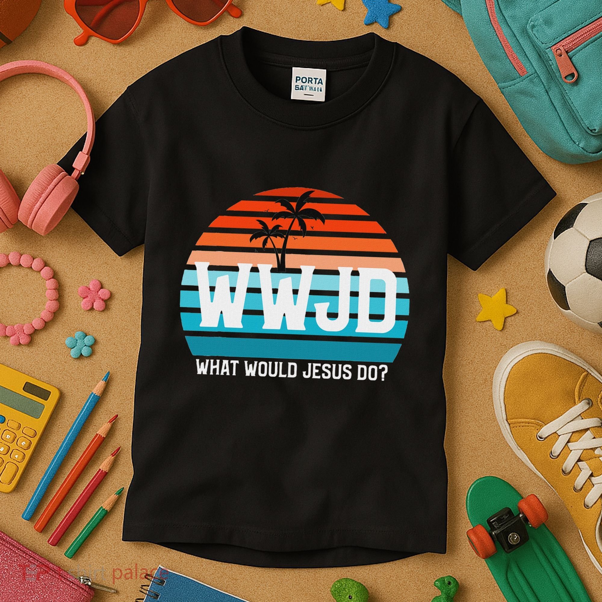 What Would Jesus Do He Would Love First! Wwjd Hwlf Kids T-Shirt