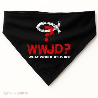 WWJD? What Would Jesus Do USA-Made Doggie Bandana