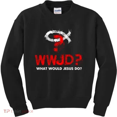 WWJD? What Would Jesus Do Kids Sweatshirt