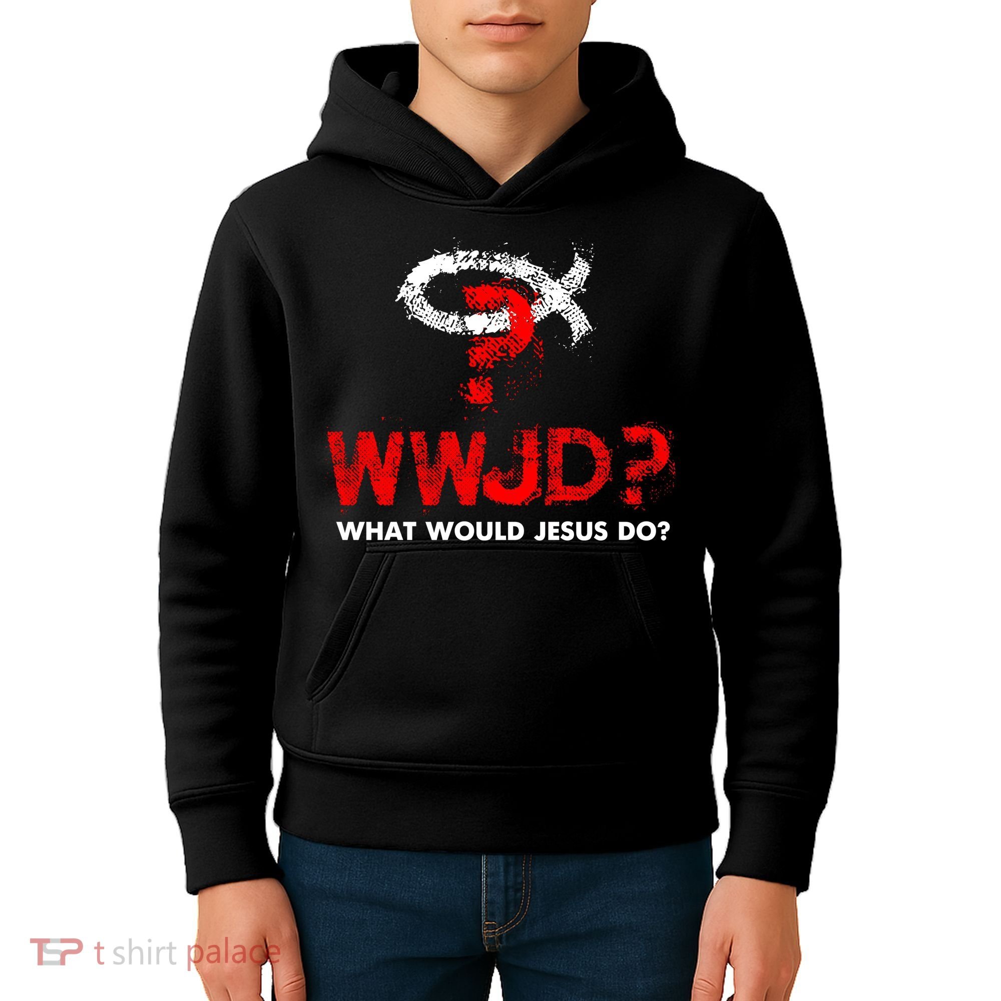WWJD? What Would Jesus Do Kids Hoodie