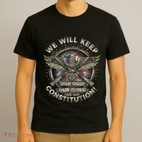 We Will Keep Our God Guns And Constitution Distressed T-Shirt thumb 3