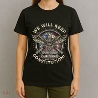 We Will Keep Our God Guns And Constitution Distressed T-Shirt thumb 4