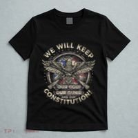 We Will Keep Our God Guns And Constitution Distressed T-Shirt thumb 5