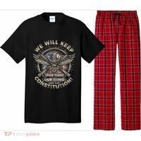 We Will Keep Our God Guns And Constitution Distressed Pajama Set thumb 0