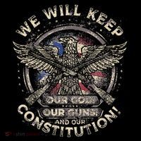 We Will Keep Our God Guns And Constitution Distressed Toddler T-Shirt thumb 4