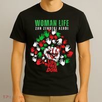 Womens Woman Life Freedom Iran Zan Zendegi Azadi Persian T-Shirt thumb 3