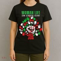 Womens Woman Life Freedom Iran Zan Zendegi Azadi Persian T-Shirt thumb 4