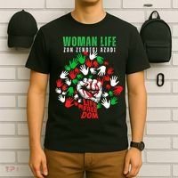 Womens Woman Life Freedom Iran Zan Zendegi Azadi Persian T-Shirt thumb 6