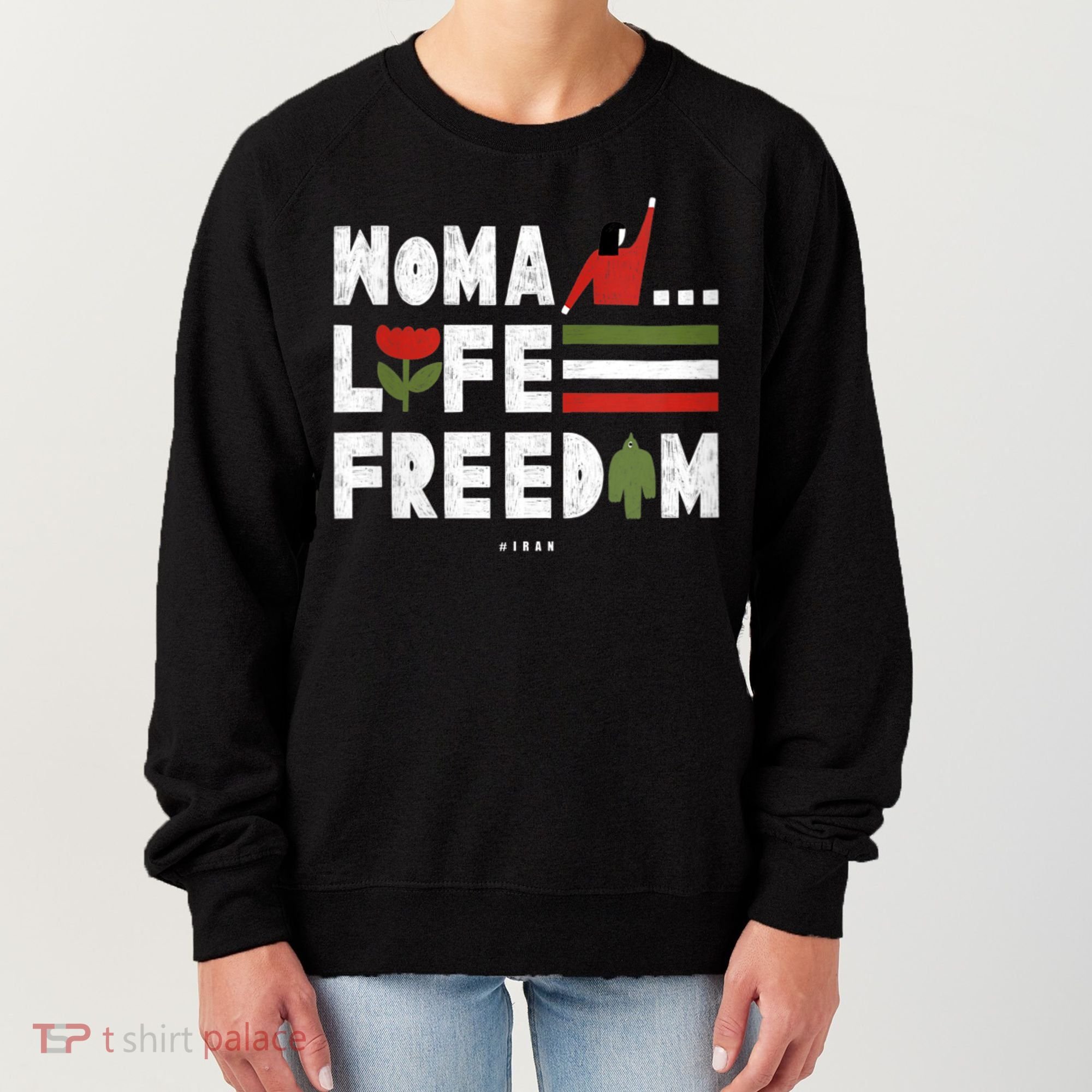 Womens Woman Life Freedom Women's Sweatshirt