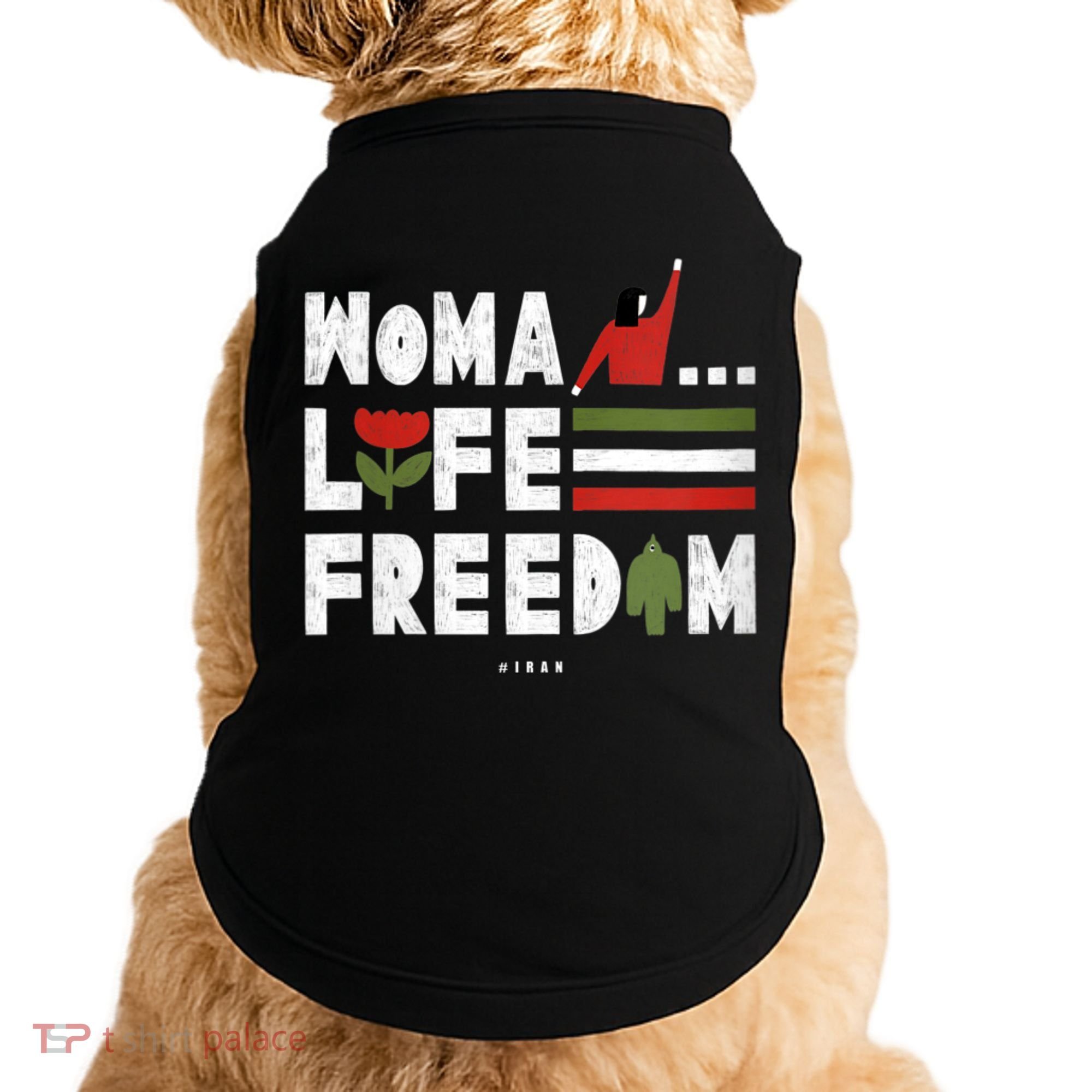 Womens Woman Life Freedom Doggie Tank