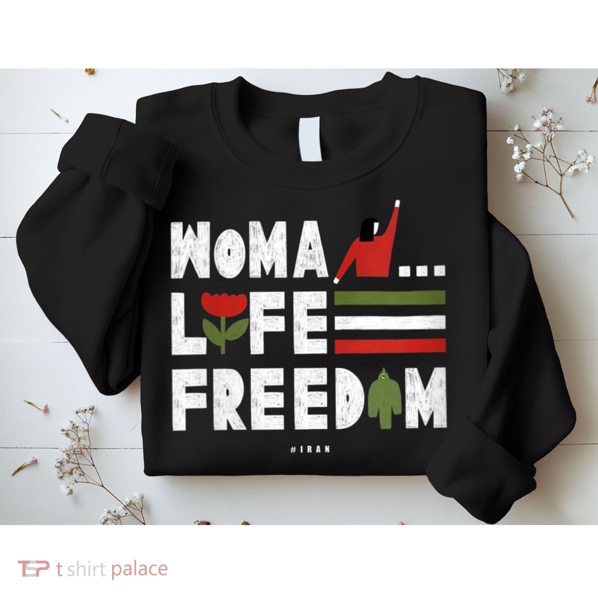 Womens Woman Life Freedom Sweatshirt