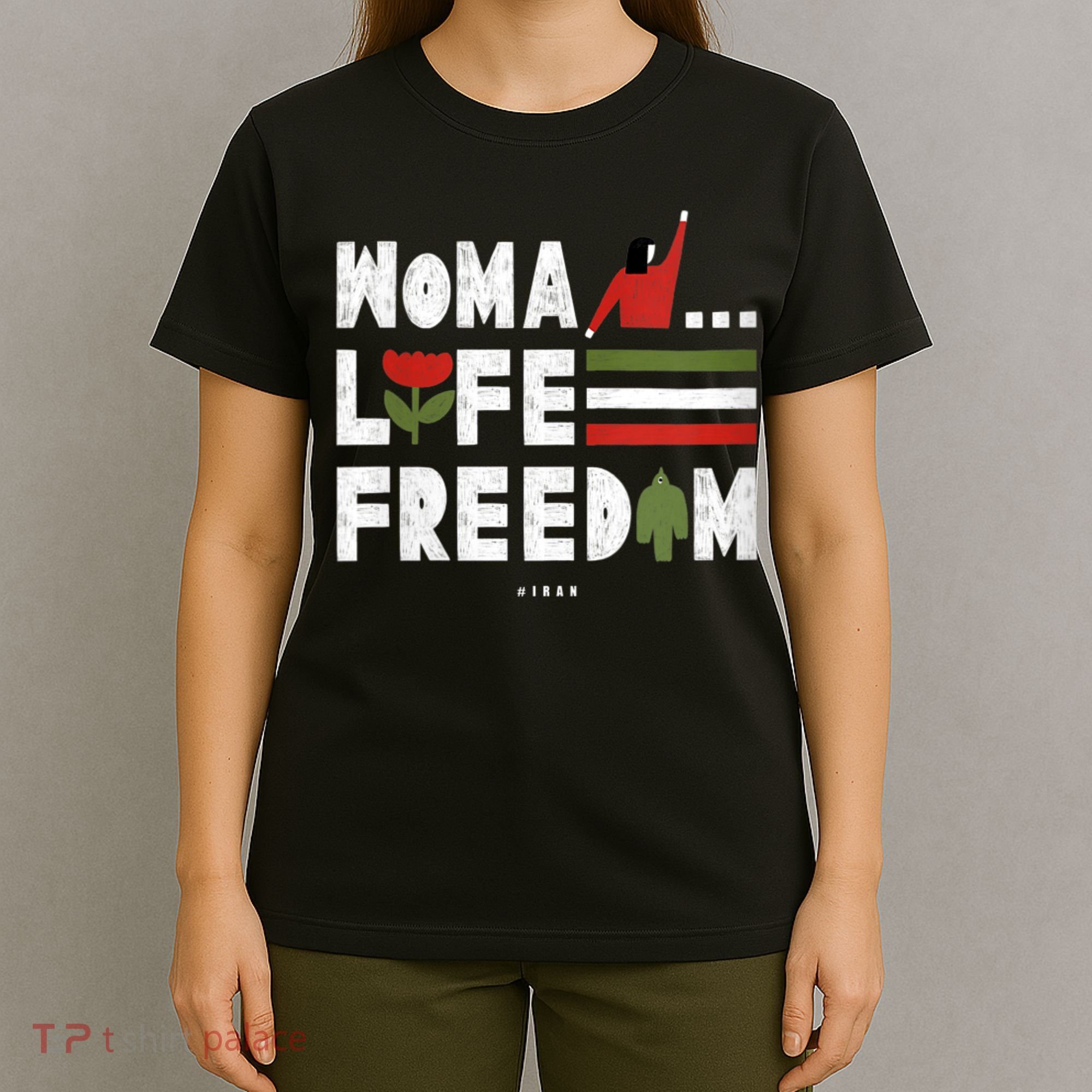 Womens Woman Life Freedom T-Shirt