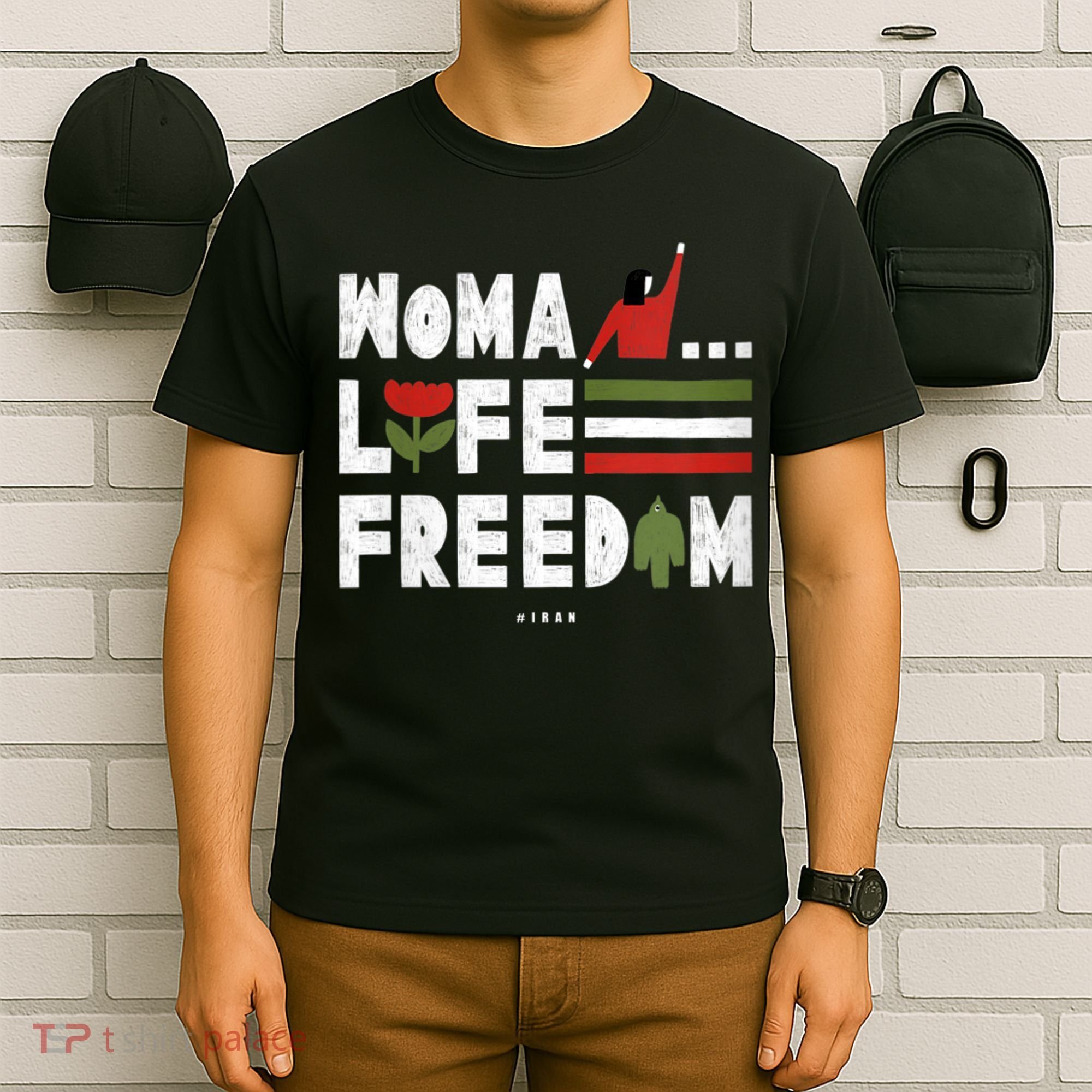Womens Woman Life Freedom T-Shirt