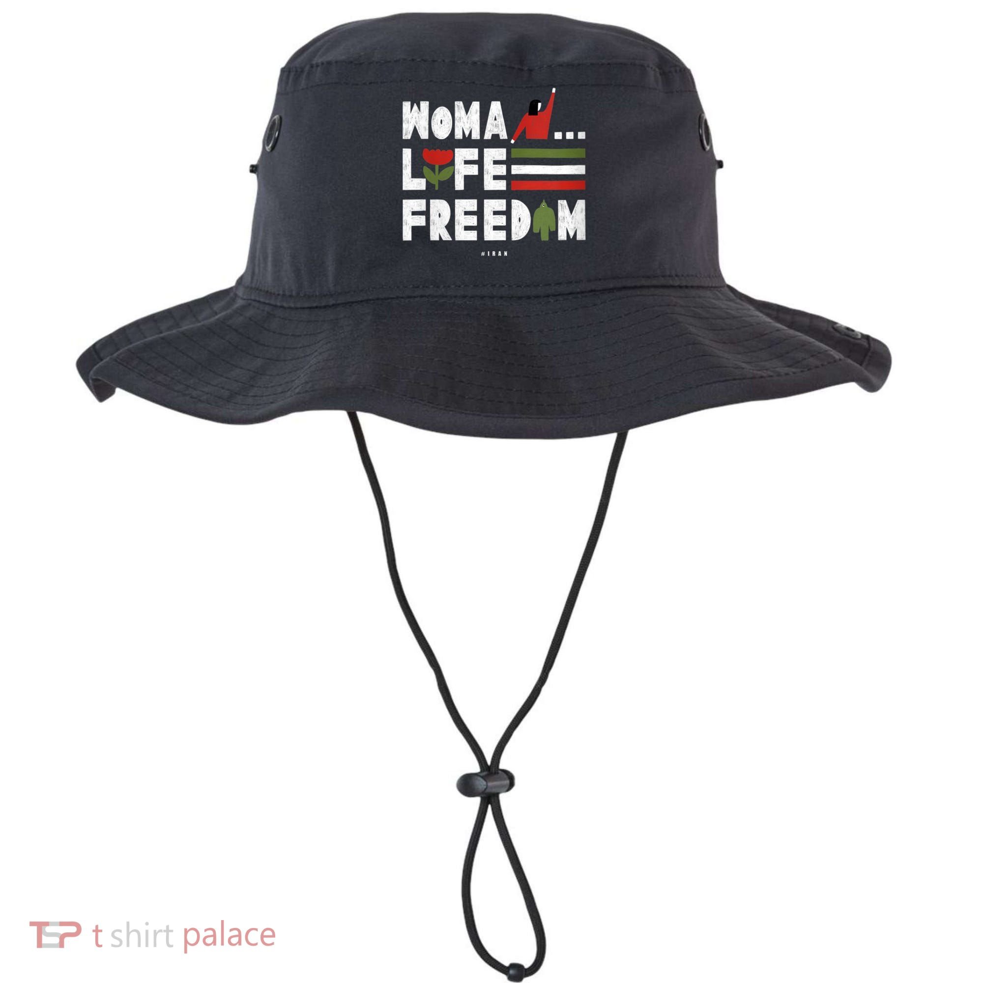 Womens Woman Life Freedom Bucket Hat