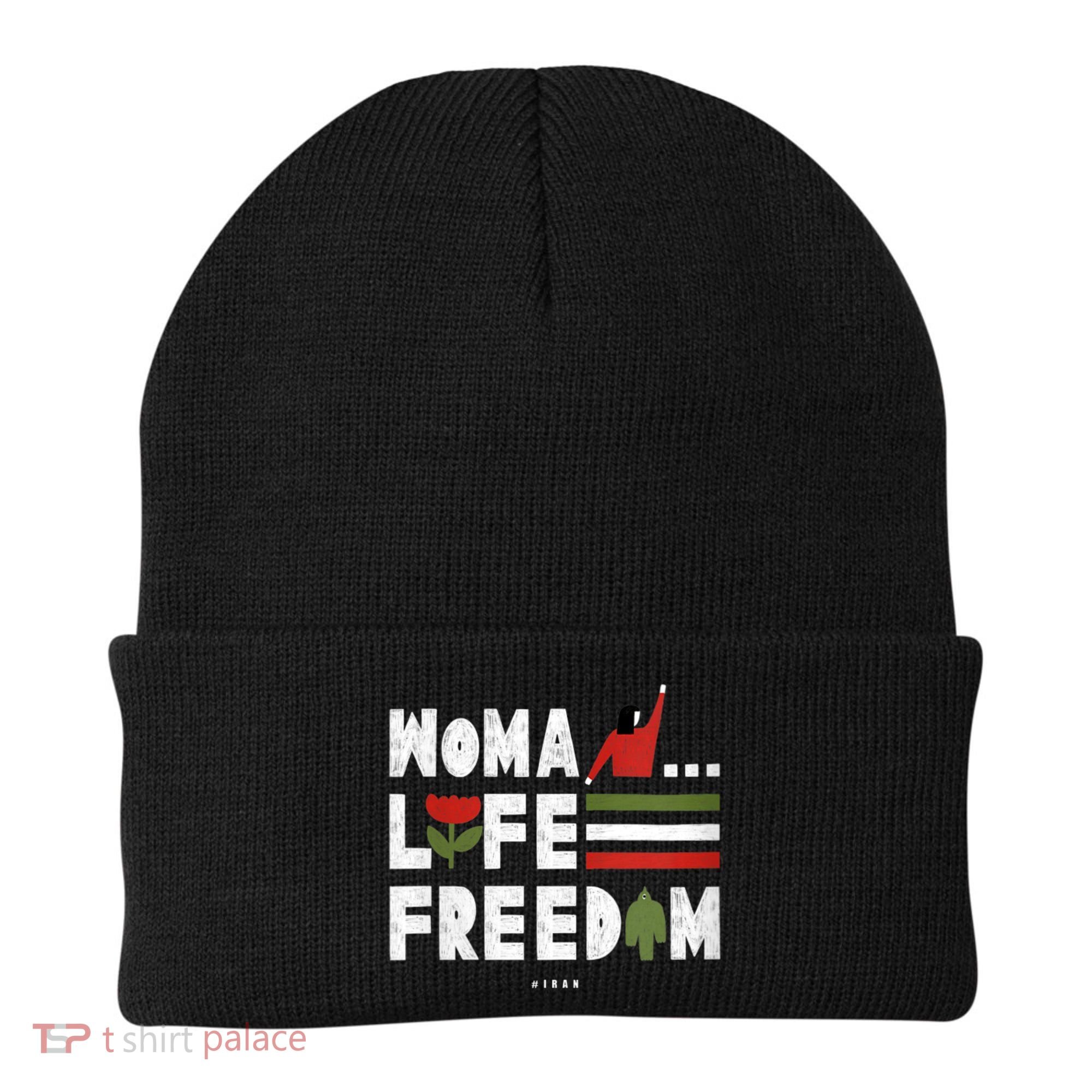 Womens Woman Life Freedom Beanie