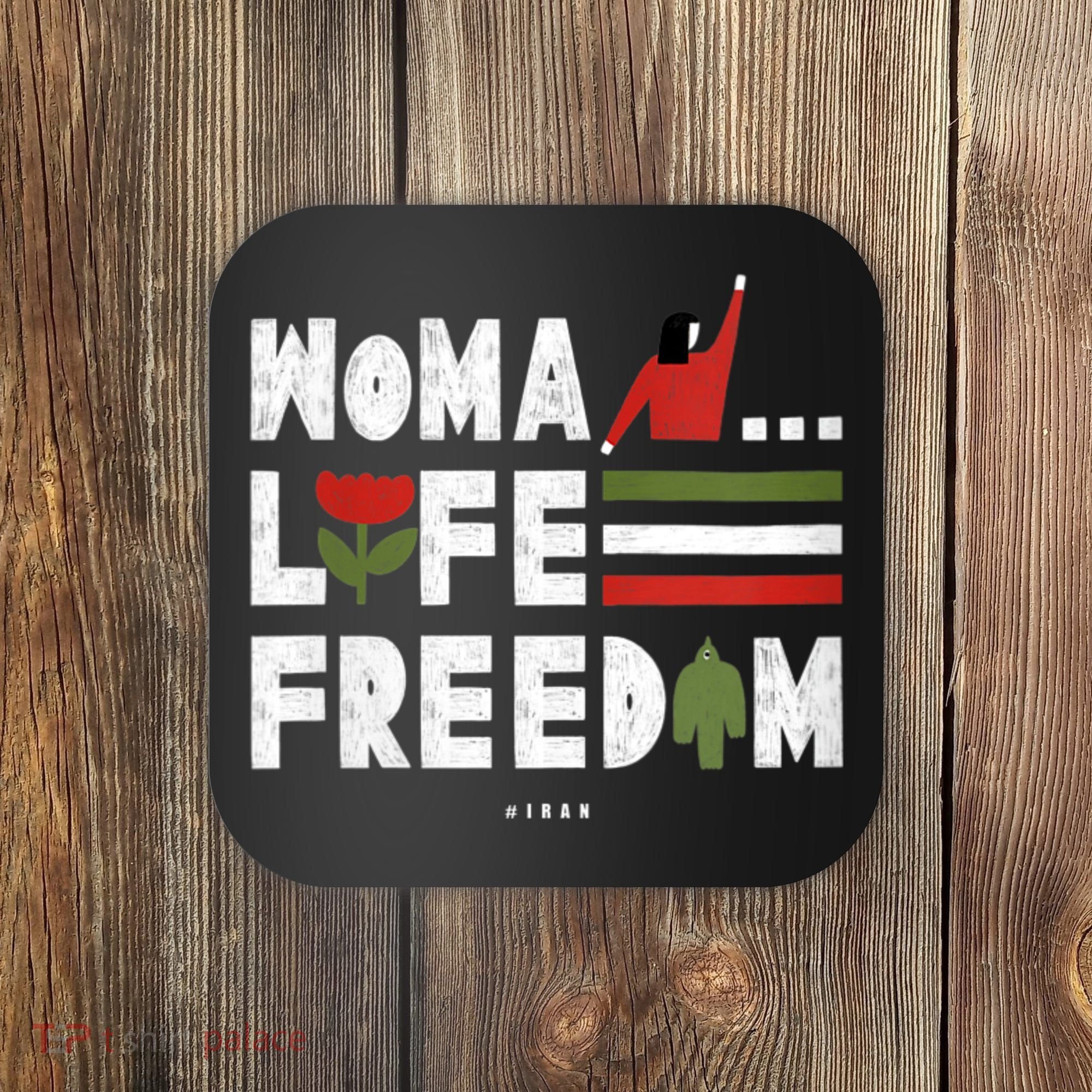 Womens Woman Life Freedom Coaster