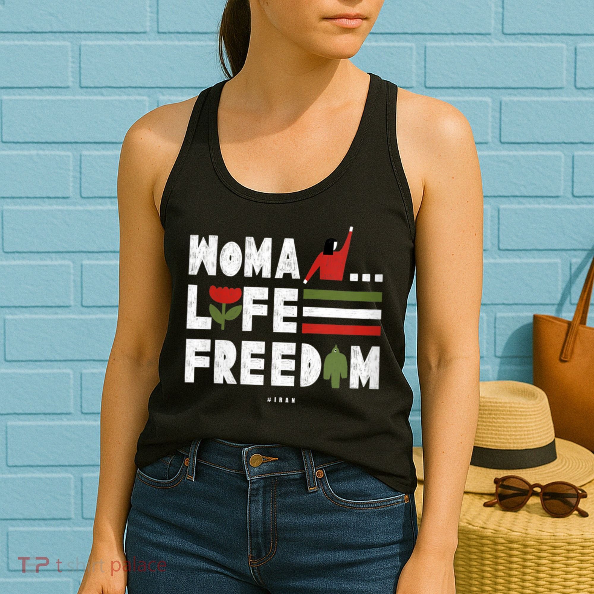 Womens Woman Life Freedom Women's Tank Top