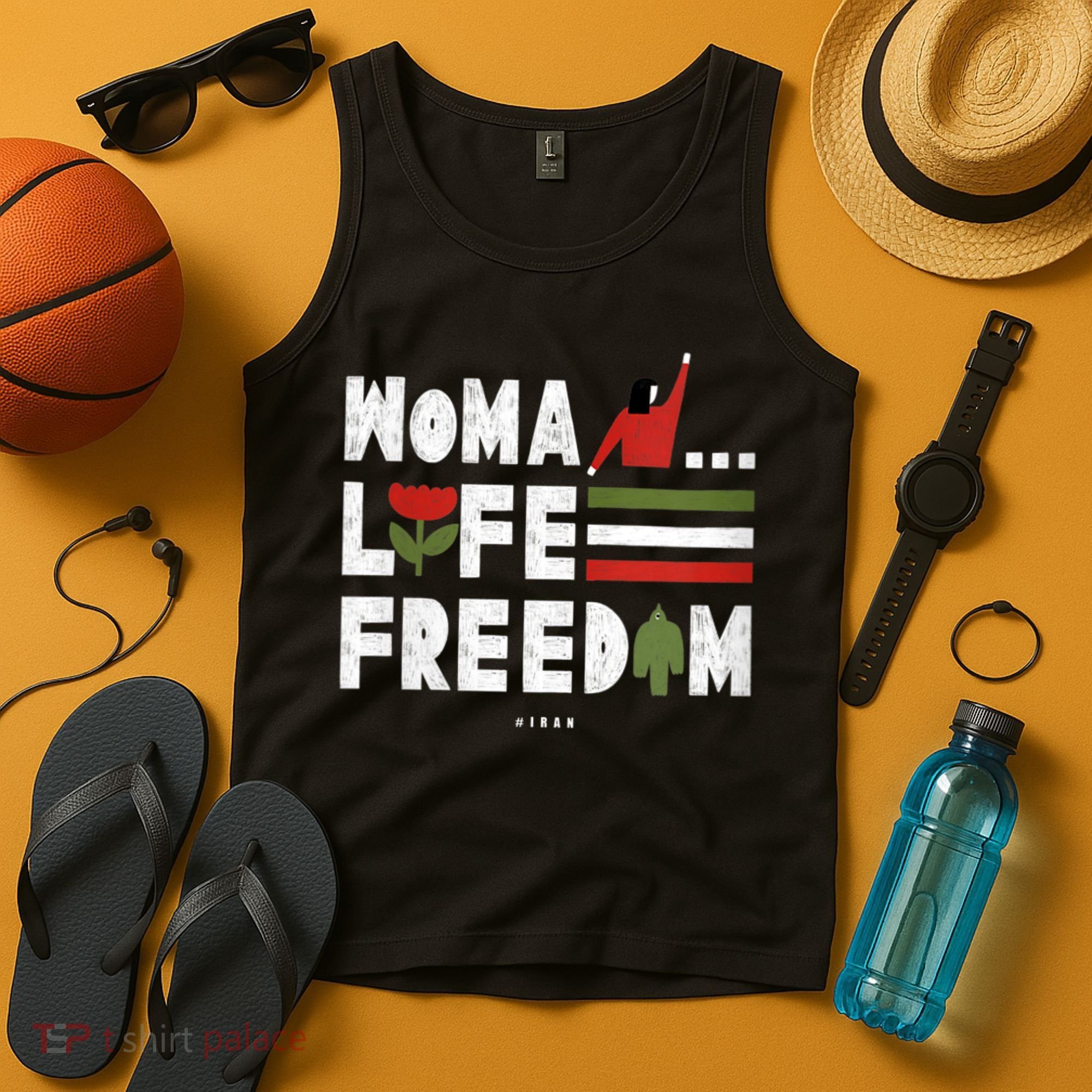 Womens Woman Life Freedom Tank Top